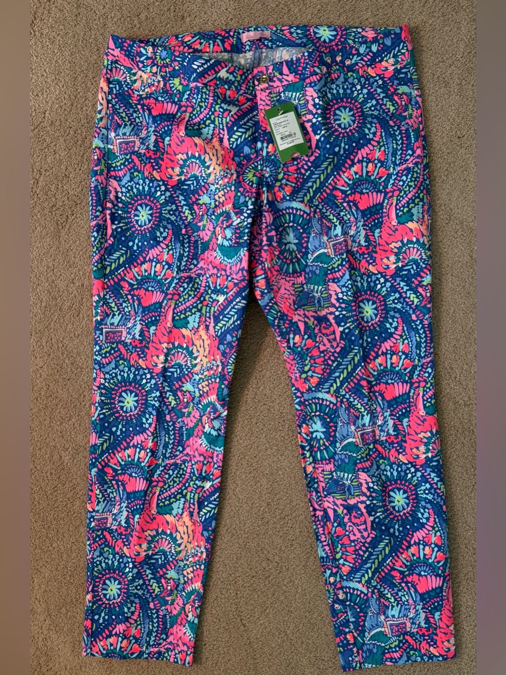 🆕 LILLY PULITZER KELLY SKINNY ANKLE PANTS